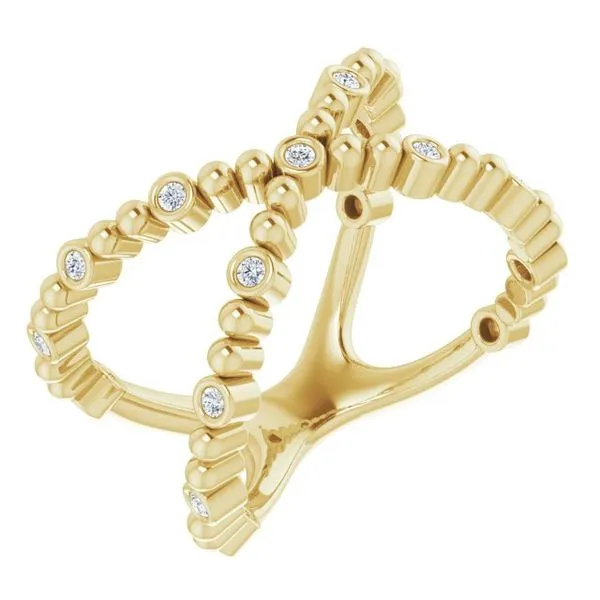 Beaded Negative Space Ring Hopman Jewelers Elkhart, IN