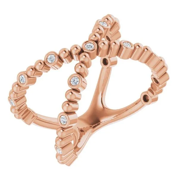 Beaded Negative Space Ring Hopman Jewelers Elkhart, IN