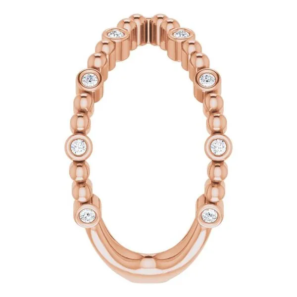 Beaded Negative Space Ring Image 4 Hopman Jewelers Elkhart, IN