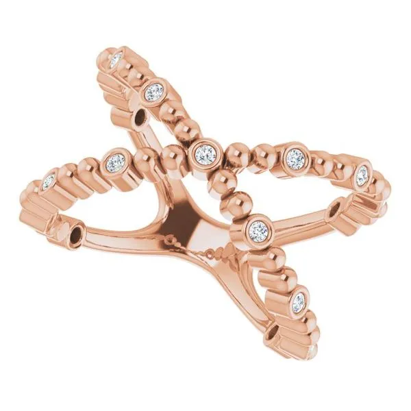 Beaded Negative Space Ring Image 5 Hopman Jewelers Elkhart, IN