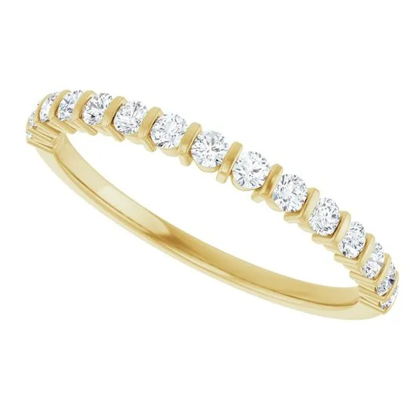 Bar Channel-Set Anniversary Band Image 5 Allain's Jewelry New Iberia, LA