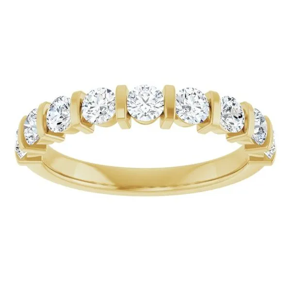 Bar Channel-Set Anniversary Band Image 3 Allain's Jewelry New Iberia, LA