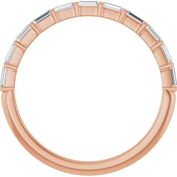 Bar Channel-Set Anniversary Band Image 2 Gold'N Creations Gretna, LA