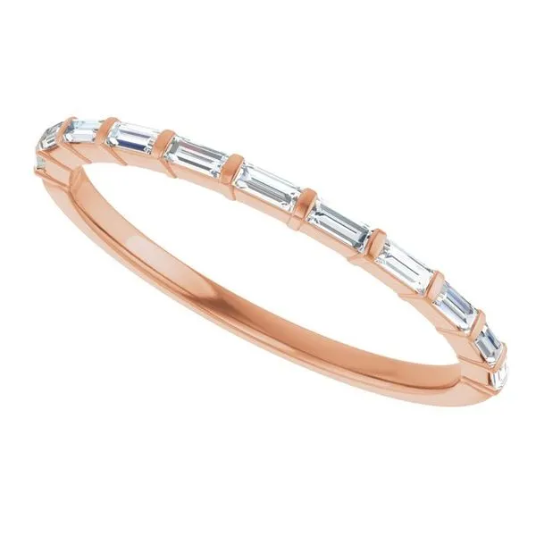 Bar Channel-Set Anniversary Band Image 5 Gold'N Creations Gretna, LA