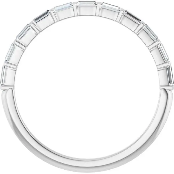 Bar Channel-Set Anniversary Band Image 2 Gold'N Creations Gretna, LA