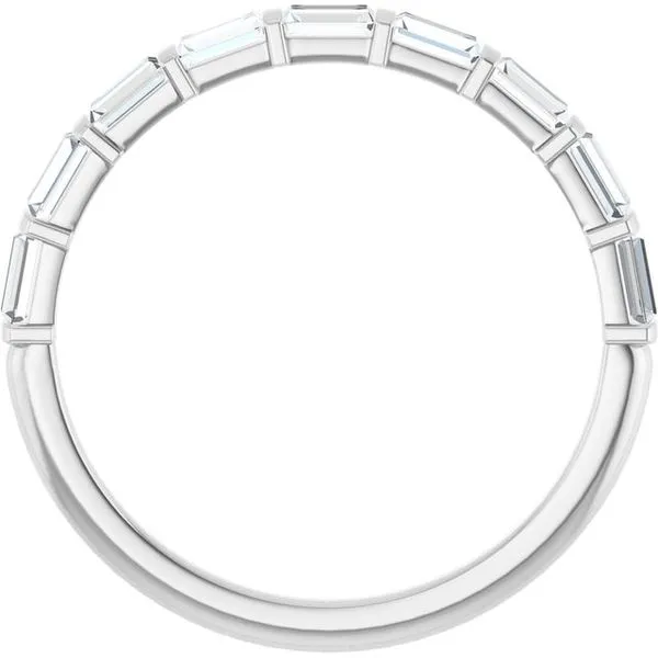 Bar Channel-Set Anniversary Band Image 2 Gold'N Creations Gretna, LA