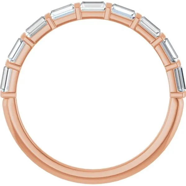 Bar Channel-Set Anniversary Band Image 2 Gold'N Creations Gretna, LA