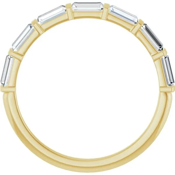 Bar Channel-Set Anniversary Band Image 2 Gold'N Creations Gretna, LA