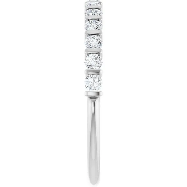 Bar Channel-Set Anniversary Band Image 4 L & L jewelers Scarborough, ME