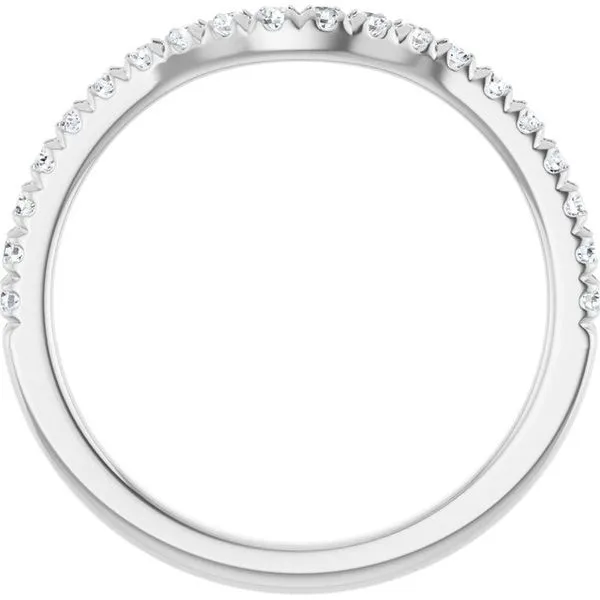French-Set Contour Band Image 2 L & L jewelers Scarborough, ME