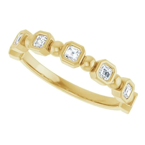 Beaded Bezel-Set Anniversary Band Image 5 Grayson & Co. Jewelers Iron Mountain, MI