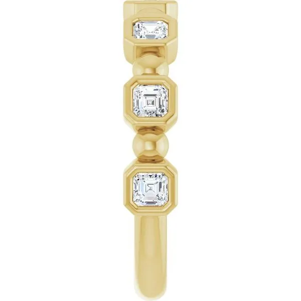 Beaded Bezel-Set Anniversary Band Image 4 Mead Jewelers Enid, OK