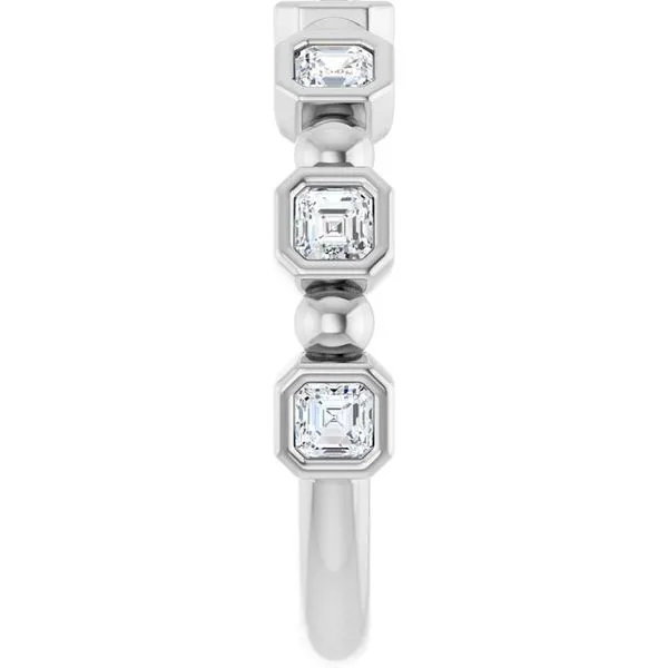 Beaded Bezel-Set Anniversary Band Image 4 Mead Jewelers Enid, OK