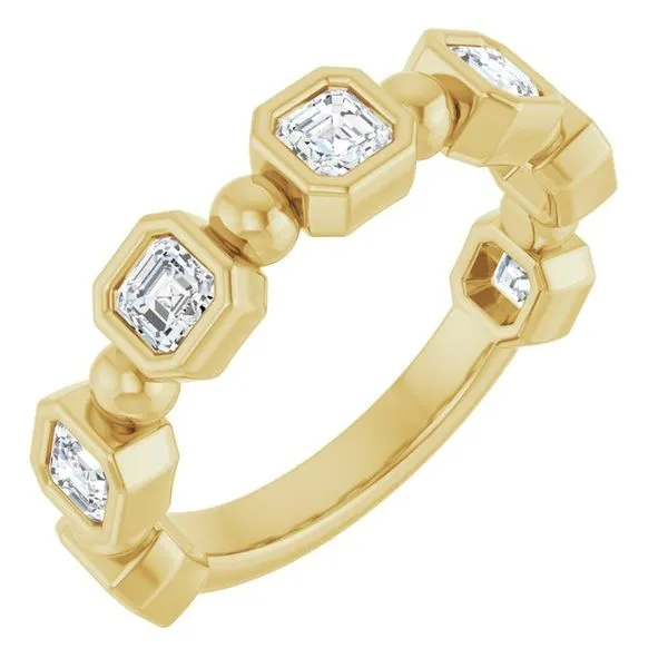 Beaded Bezel-Set Anniversary Band Allain's Jewelry New Iberia, LA