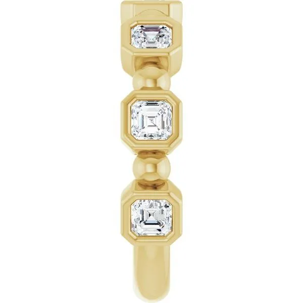 Beaded Bezel-Set Anniversary Band Image 4 Allain's Jewelry New Iberia, LA