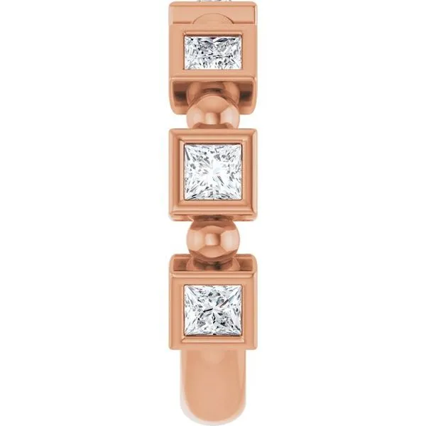 Beaded Bezel-Set Anniversary Band Image 4 Gold'N Creations Gretna, LA