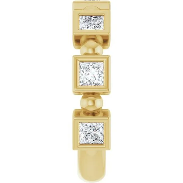 Beaded Bezel-Set Anniversary Band Image 4 Gold'N Creations Gretna, LA