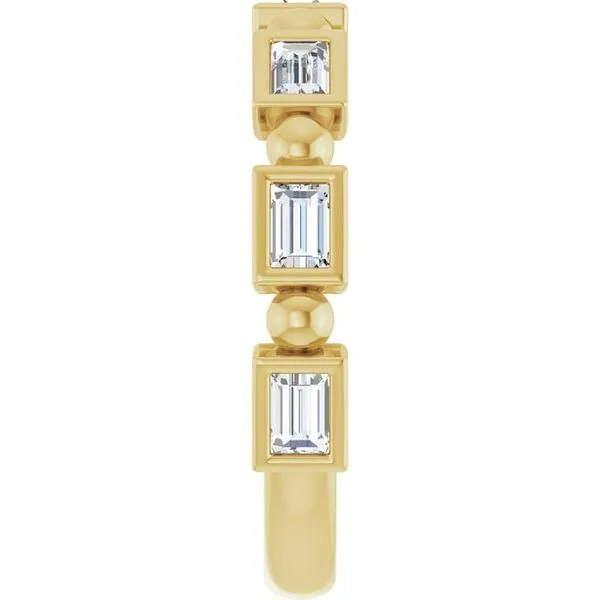 Beaded Bezel-Set Anniversary Band Image 4 Gold'N Creations Gretna, LA