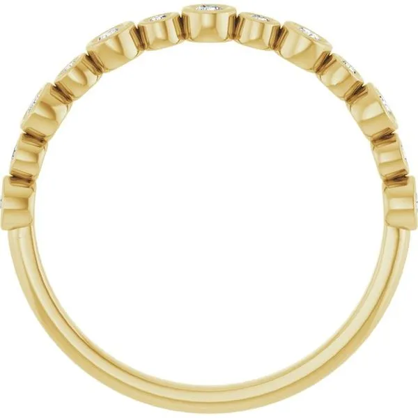 Bezel-Set Anniversary Band Image 2 Grayson & Co. Jewelers Iron Mountain, MI