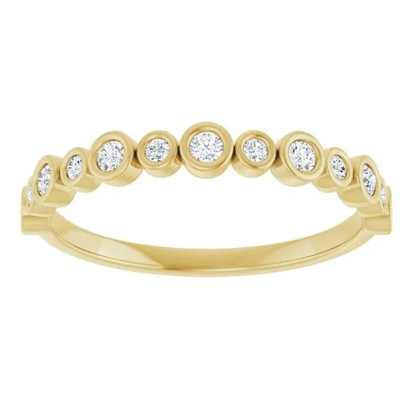 Bezel-Set Anniversary Band Image 3 Grayson & Co. Jewelers Iron Mountain, MI