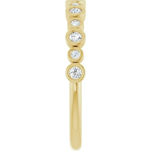 Bezel-Set Anniversary Band Image 4 Grayson & Co. Jewelers Iron Mountain, MI