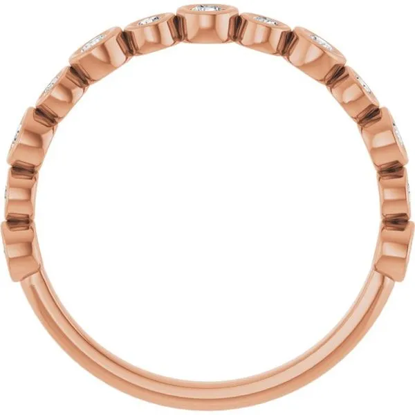 Bezel-Set Anniversary Band Image 2 Grayson & Co. Jewelers Iron Mountain, MI