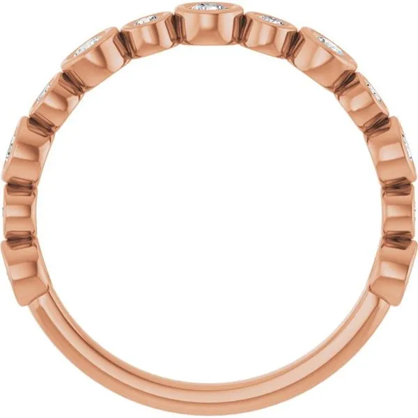 Bezel-Set Anniversary Band Image 2 L & L jewelers Scarborough, ME