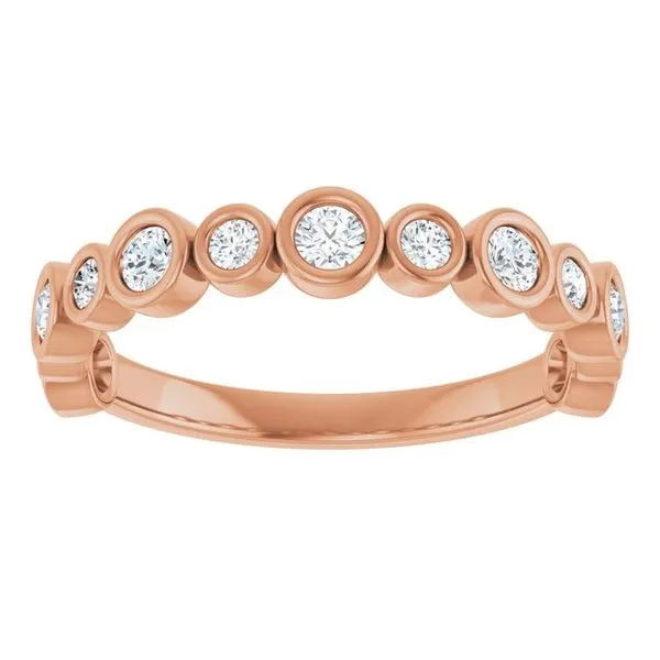 Bezel-Set Anniversary Band Image 3 L & L jewelers Scarborough, ME