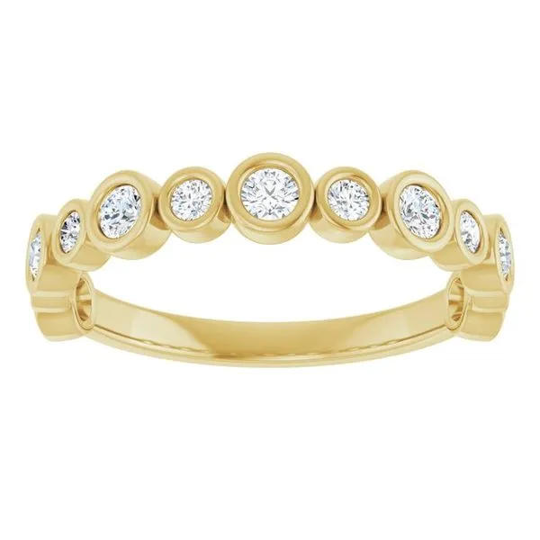 Bezel-Set Anniversary Band Image 3 Allain's Jewelry New Iberia, LA