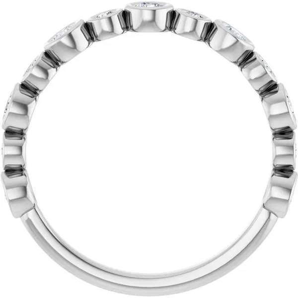 Bezel-Set Anniversary Band Image 2 L & L jewelers Scarborough, ME