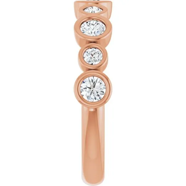 Bezel-Set Anniversary Band Image 4 Allain's Jewelry New Iberia, LA