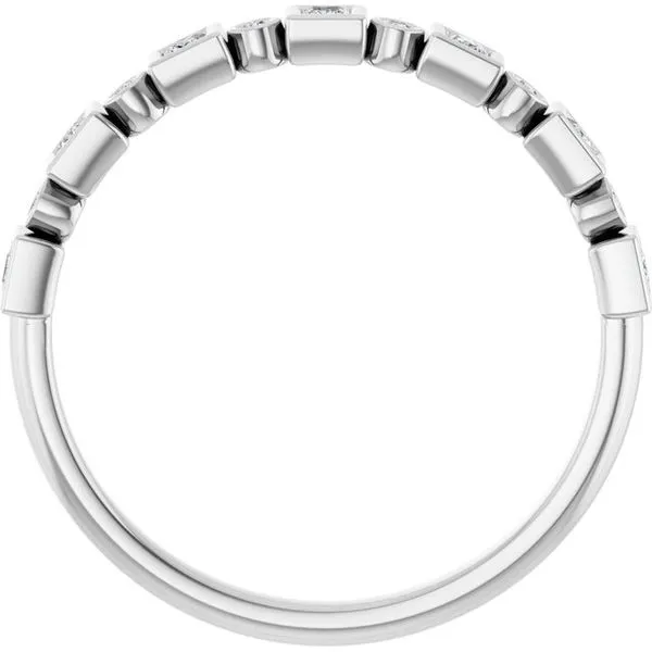 Bezel-Set Anniversary Band Image 2 Allain's Jewelry New Iberia, LA