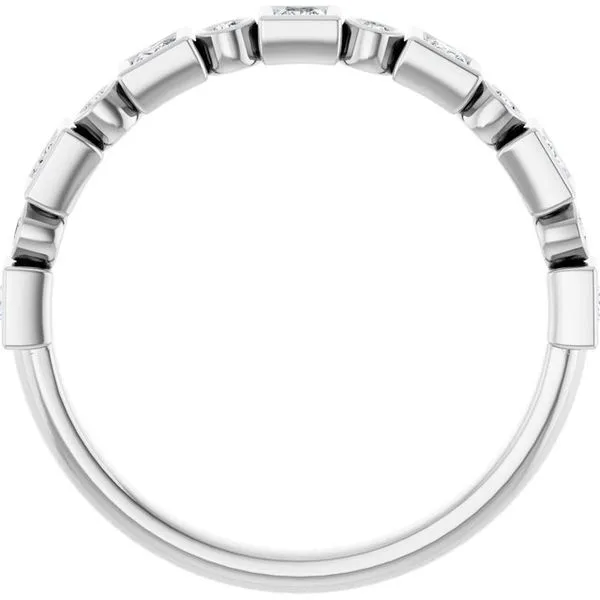 Bezel-Set Anniversary Band Image 2 Grayson & Co. Jewelers Iron Mountain, MI