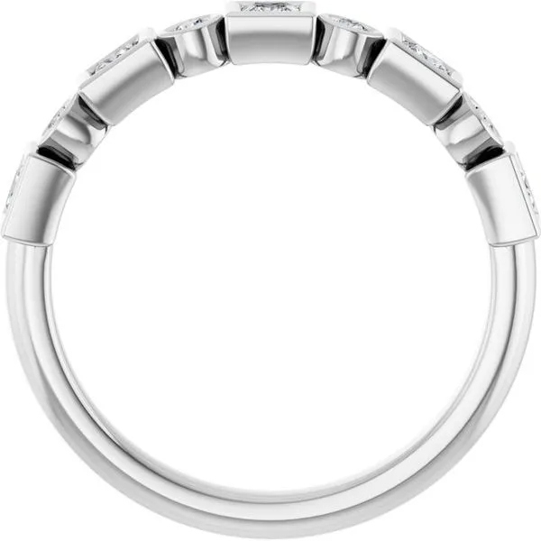 Bezel-Set Anniversary Band Image 2 Grayson & Co. Jewelers Iron Mountain, MI