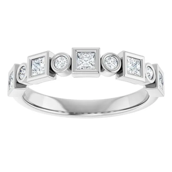 Bezel-Set Anniversary Band Image 3 Grayson & Co. Jewelers Iron Mountain, MI