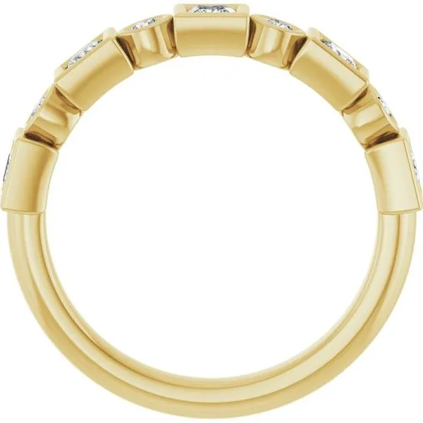 Bezel-Set Anniversary Band Image 2 Grayson & Co. Jewelers Iron Mountain, MI