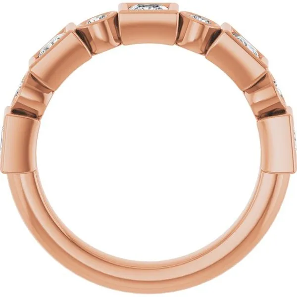 Bezel-Set Anniversary Band Image 2 Grayson & Co. Jewelers Iron Mountain, MI