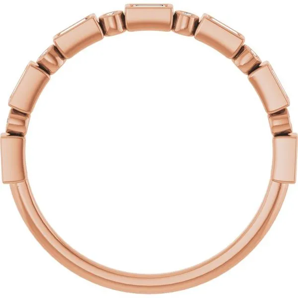 Bezel-Set Anniversary Band Image 2 Allain's Jewelry New Iberia, LA