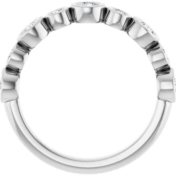 Bezel-Set Anniversary Band Image 2 L & L jewelers Scarborough, ME
