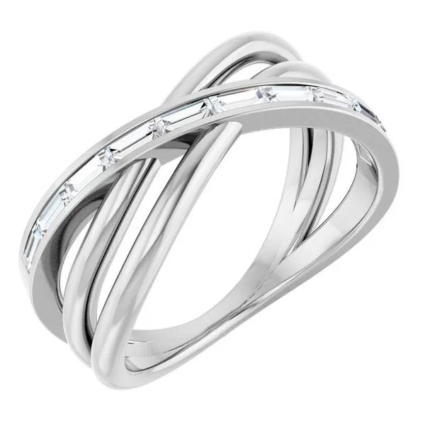 Channel-Set Criss-Cross Ring Rasmussen Jewelers Spanish Fork, UT