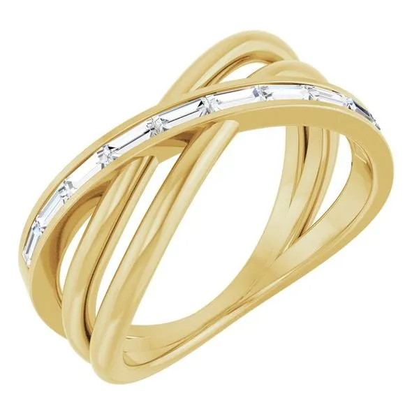 Channel-Set Criss-Cross Ring Rasmussen Jewelers Spanish Fork, UT