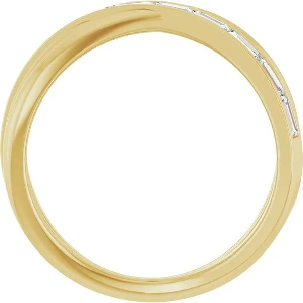 Channel-Set Criss-Cross Ring Image 2 Hopman Jewelers Elkhart, IN