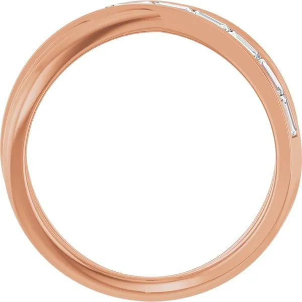 Channel-Set Criss-Cross Ring Image 2 Milan's Jewelry Inc Sarasota, FL