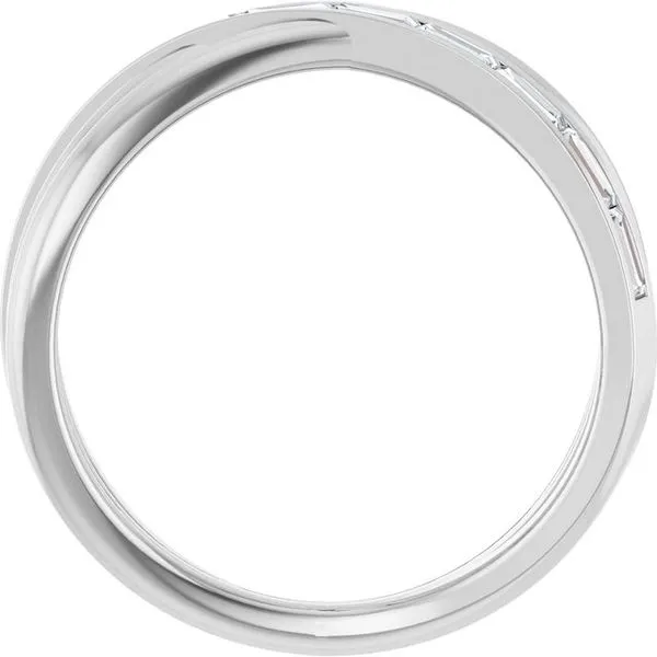 Channel-Set Criss-Cross Ring Image 2 Hopman Jewelers Elkhart, IN