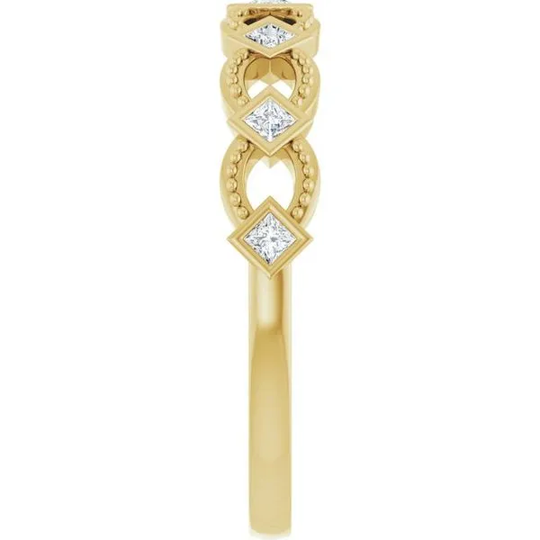 Bezel-Set Stackable Ring Image 4 J. Meredith Jewelers Delafield, WI