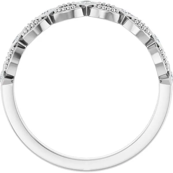 Bezel-Set Stackable Ring Image 2 Milan's Jewelry Inc Sarasota, FL