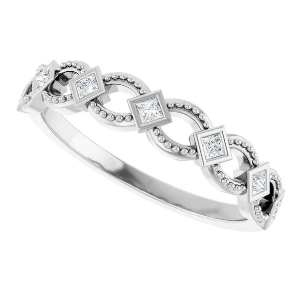 Bezel-Set Stackable Ring Image 5 Milan's Jewelry Inc Sarasota, FL