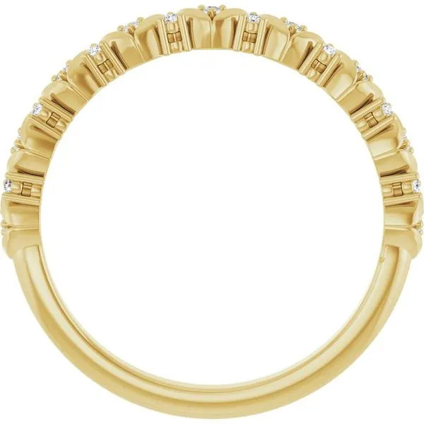 Accented Leaf Stackable Ring Image 2 Milan's Jewelry Inc Sarasota, FL