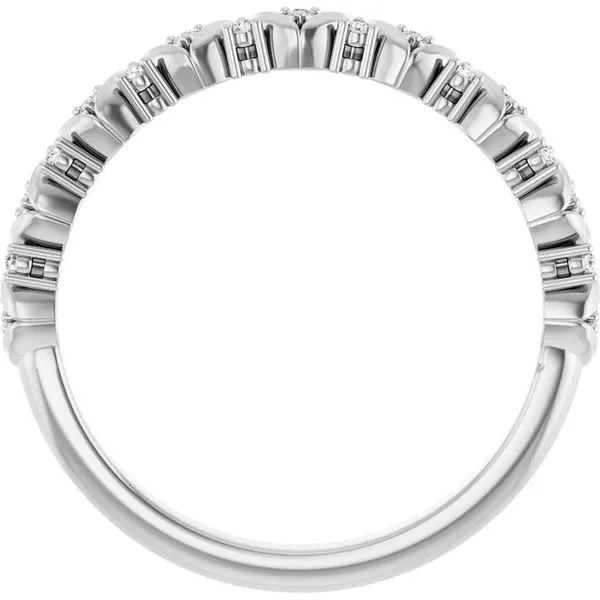 Accented Leaf Stackable Ring Image 2 Rasmussen Jewelers Spanish Fork, UT