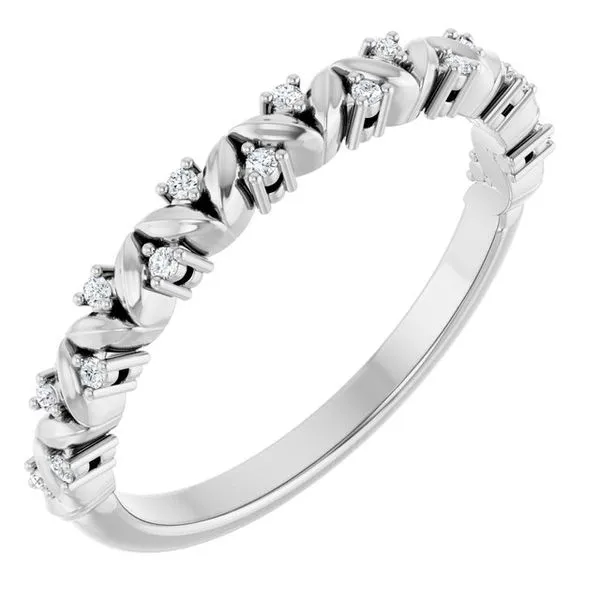 Accented Leaf Stackable Ring Rasmussen Jewelers Spanish Fork, UT